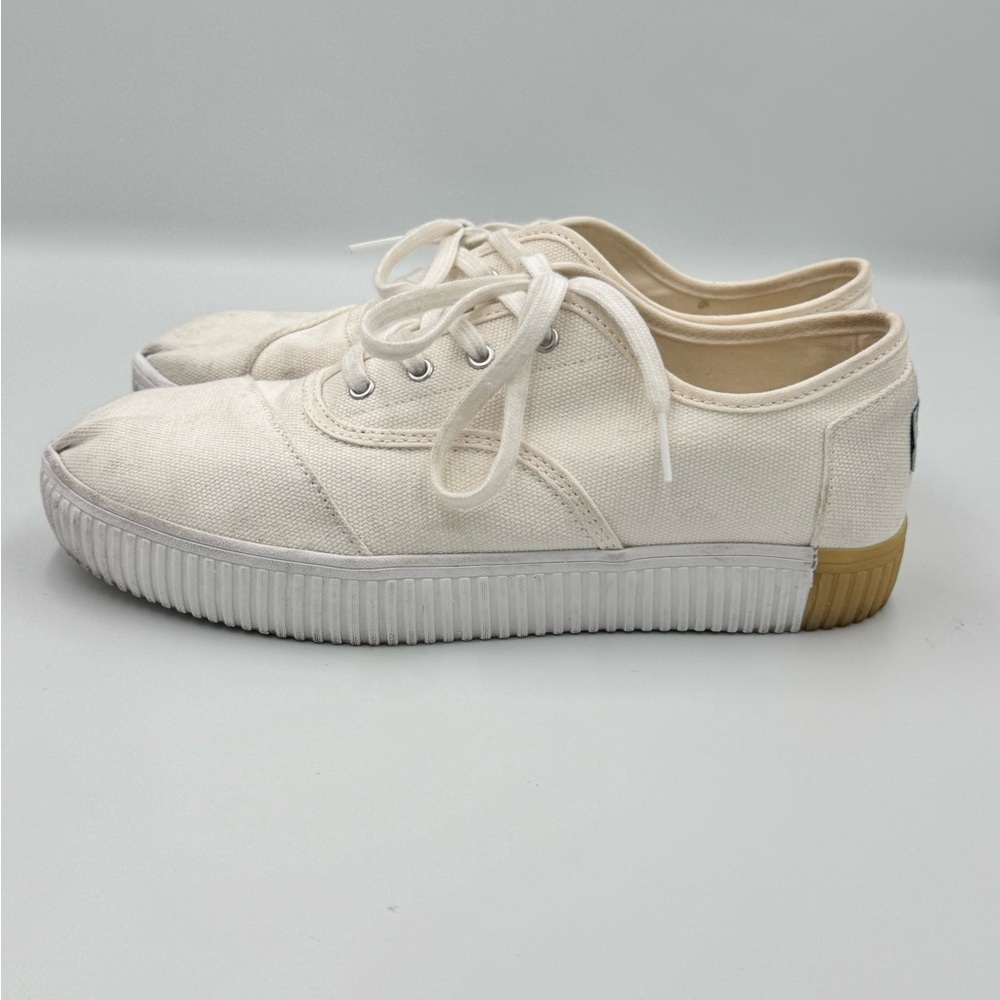 Toms Shoes Women’s 8.5 Cardones Indio White Canvas